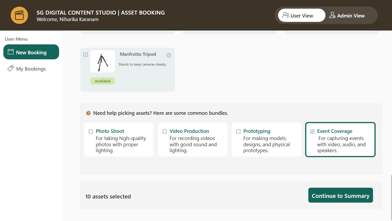 Recommended asset bundles