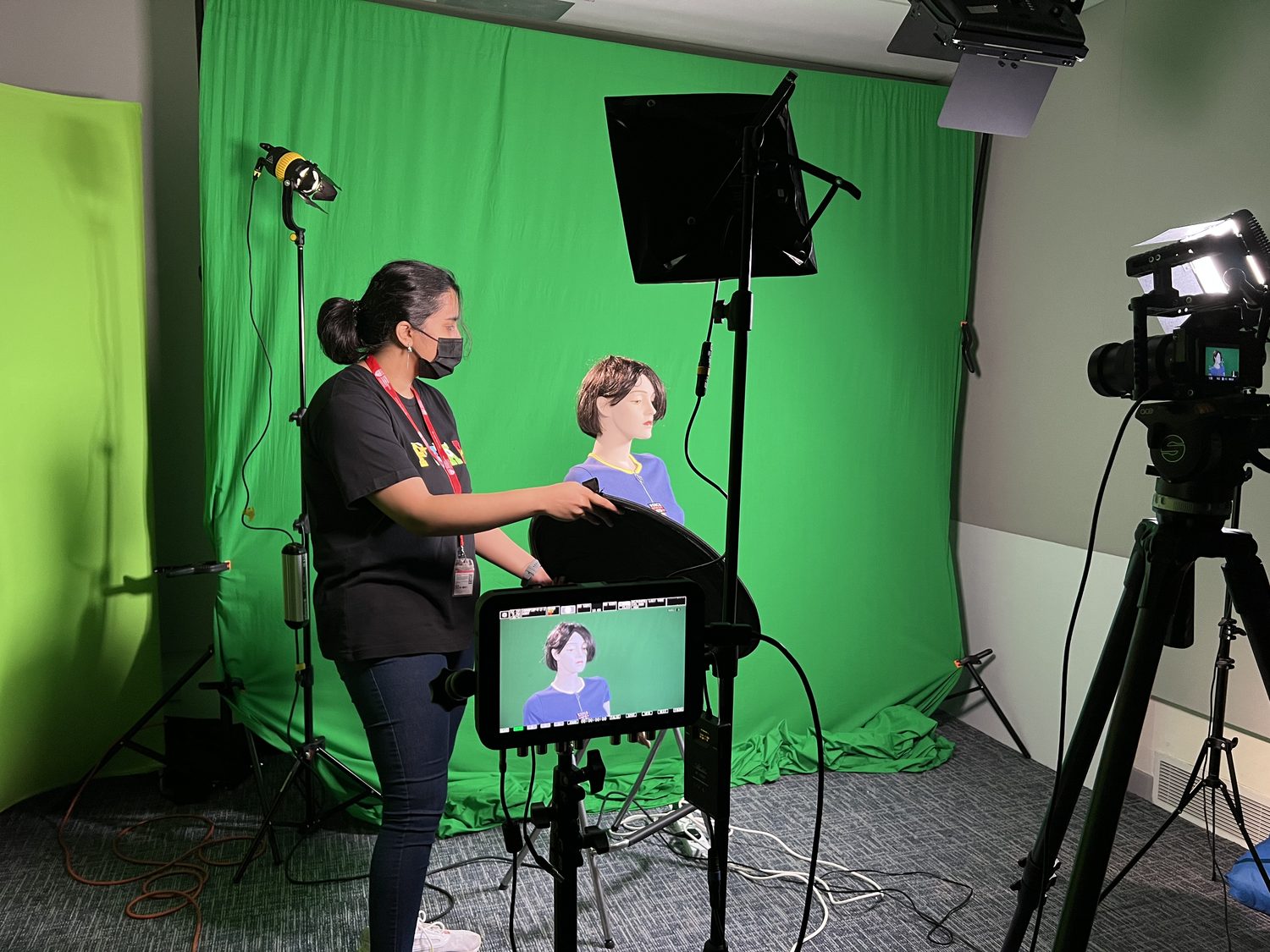 Green-screen studio production