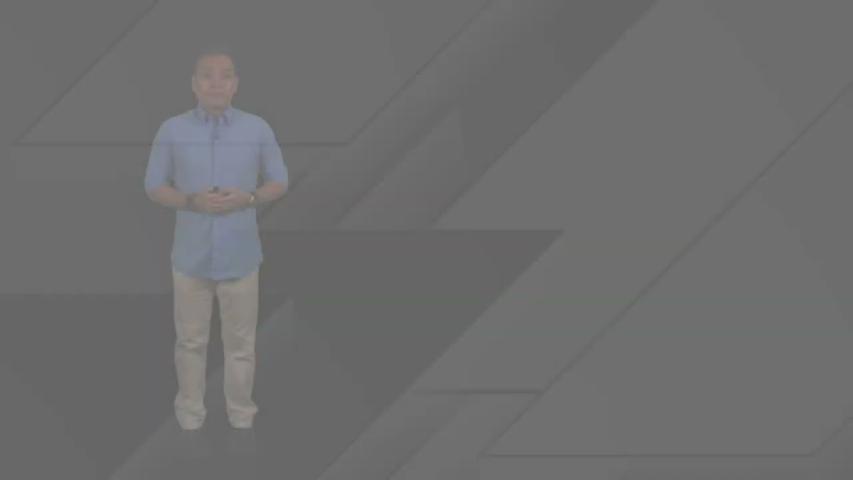 Presenter in an NTU lecture video