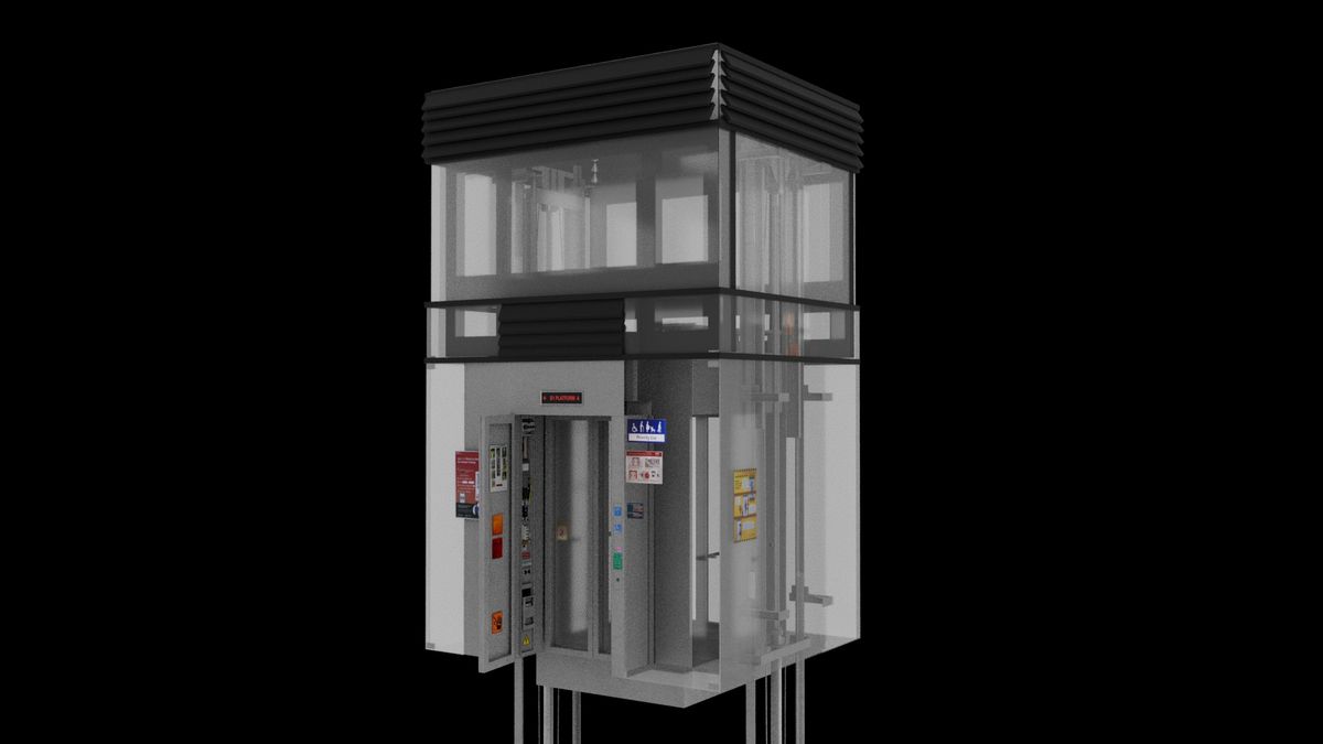 SMRT VR lift-room render